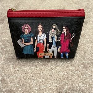Black and Red Cosmetic Bag